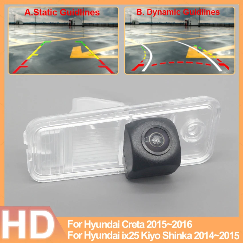 Водонепроницаемая камера заднего вида HD 1280*720 рыбий глаз для Hyundai Creta ix25 Kiyo Shinka 2014