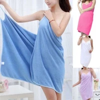 microfiber soft women girls shower body spa bath wrap towel bathrobe bath robe nightwear sleeping