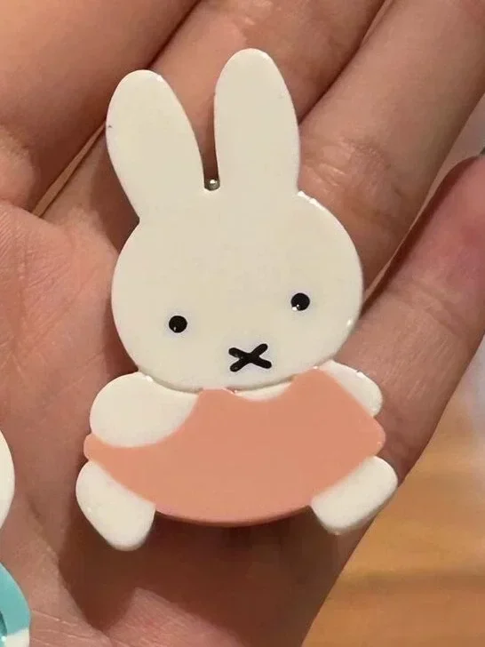 Фото Kawaii Miffy Sweet Заколка для волос Мультфильм Заколка на затылке Милая девушка Заколка с челкой в виде сердца для девочек День рождения Рождественский подарок №4