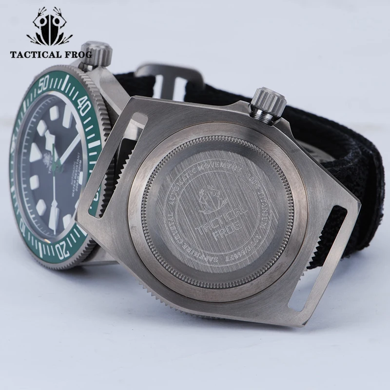 Tactical Frog V4 Titanium Watch Men Sapphire Glass 200M Waterproof BGW-9 Luminous NH35 Automatic Mechanical Dive Wristwatch FXD images - 6