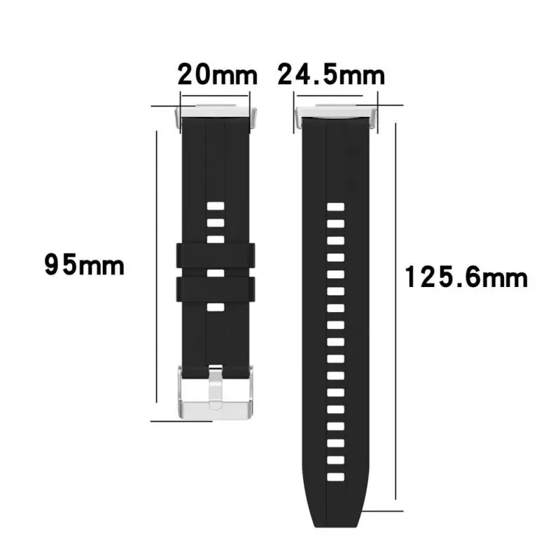 

Metal Buckle Smart Wrist Watchband For Huawei Watch Fit2 Silicone Band Watch Bracelet Band Strap Replacement Bracelet