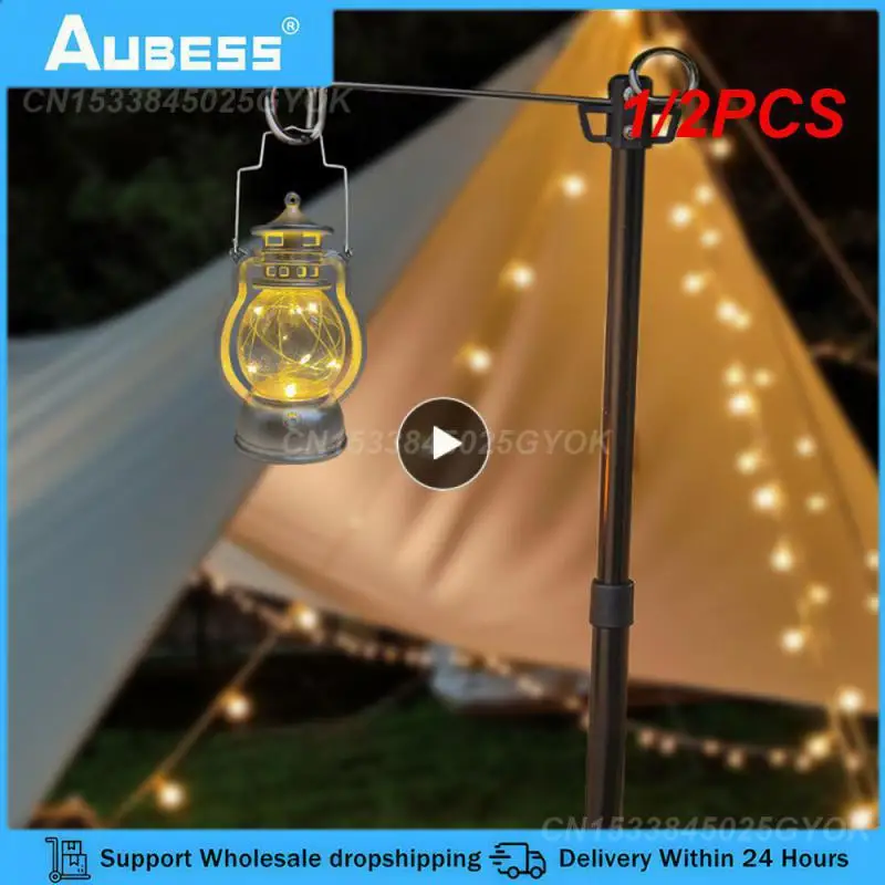 

1/2PCS Retro Style Portable Night Light Outdoor Tent Camping Kerosene Lamp Home Ornaments Bar Cafe Restuarant Bedroom