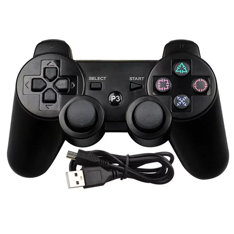 

Black for PS3 Wired Joystick USB Wired Gamepad for PS3 Dual Vibration Joypad for PS3 Controller Game Pad