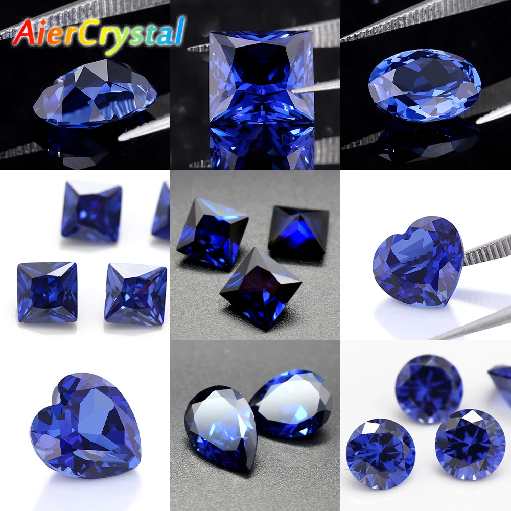 

Natural Cutting 3A Loose Gemstone Sapphire Corundum Gem Spinel Various Shapes Diy Mosaic Jewelry Blue Gem AAA Stone of Jewelry