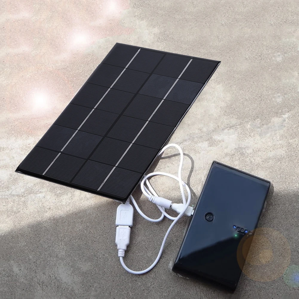 

130x200mm 4.2W Solar Panel USB Power Bank Battery Charger for Mobile Phone