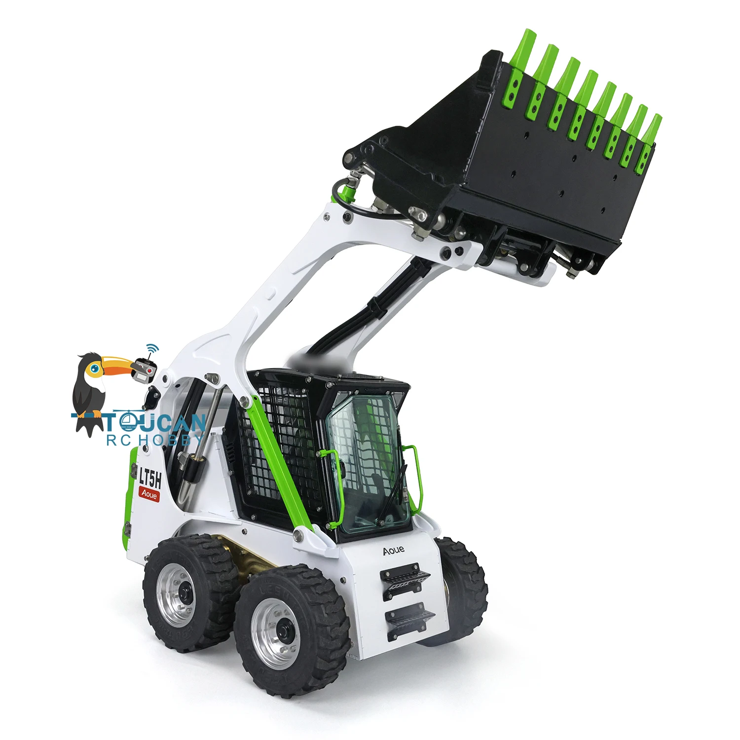 Металлический гидравлический погрузчик на радиоуправлении 1/14 LESU Aoue LT5H колесный