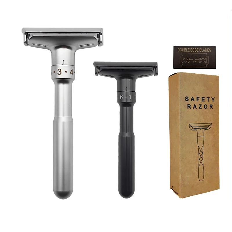 

1pc Portable Manual Shaver Razor Classic Double Edge Safety Razor For Men Shaving&Women Hair Removal With 5pcs Shaving Blades