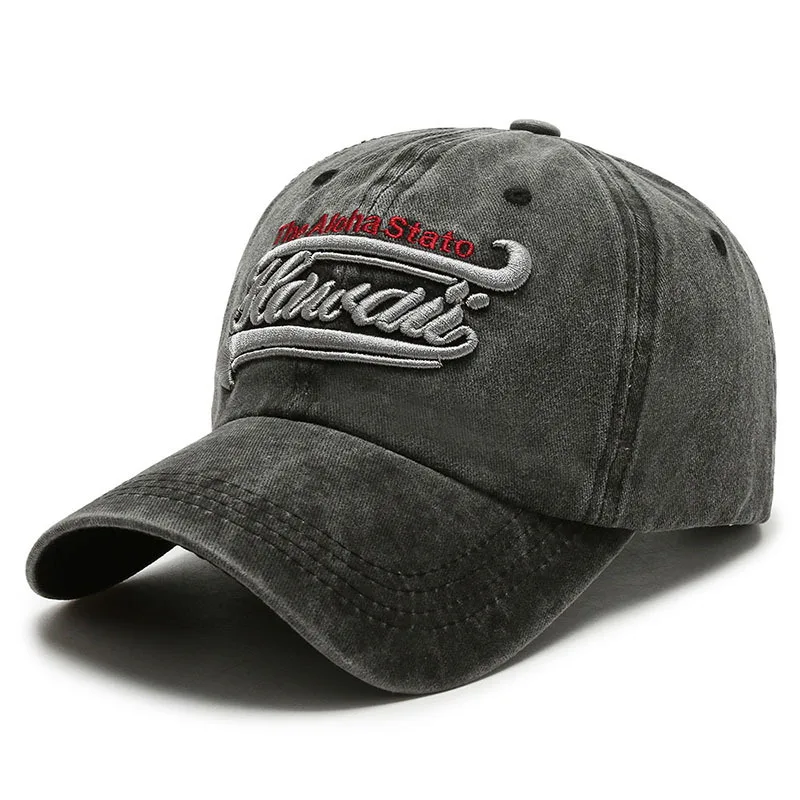 New Fashion Baseball Caps High Quality Cotton Unisex Adjustable Baseball Caps Letter Black Cap for Men's Dad Hats