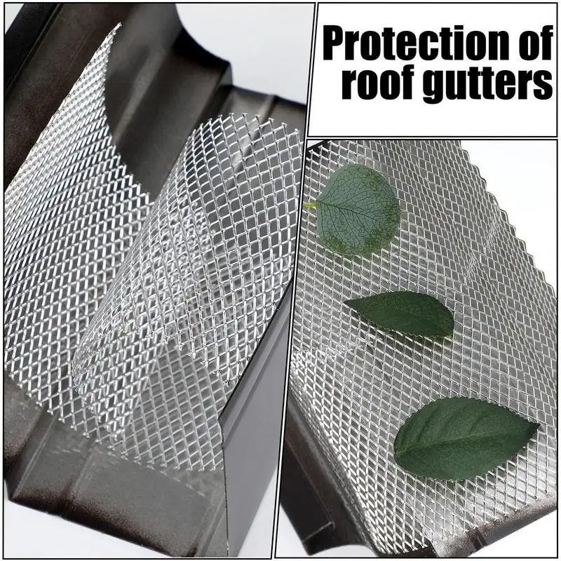 

Защитная сетка для водосточных желобов на крышу, многофункциональная защитная сетка для дренажа, самодельная сетка для предотвращения засорения листьев и ветвей