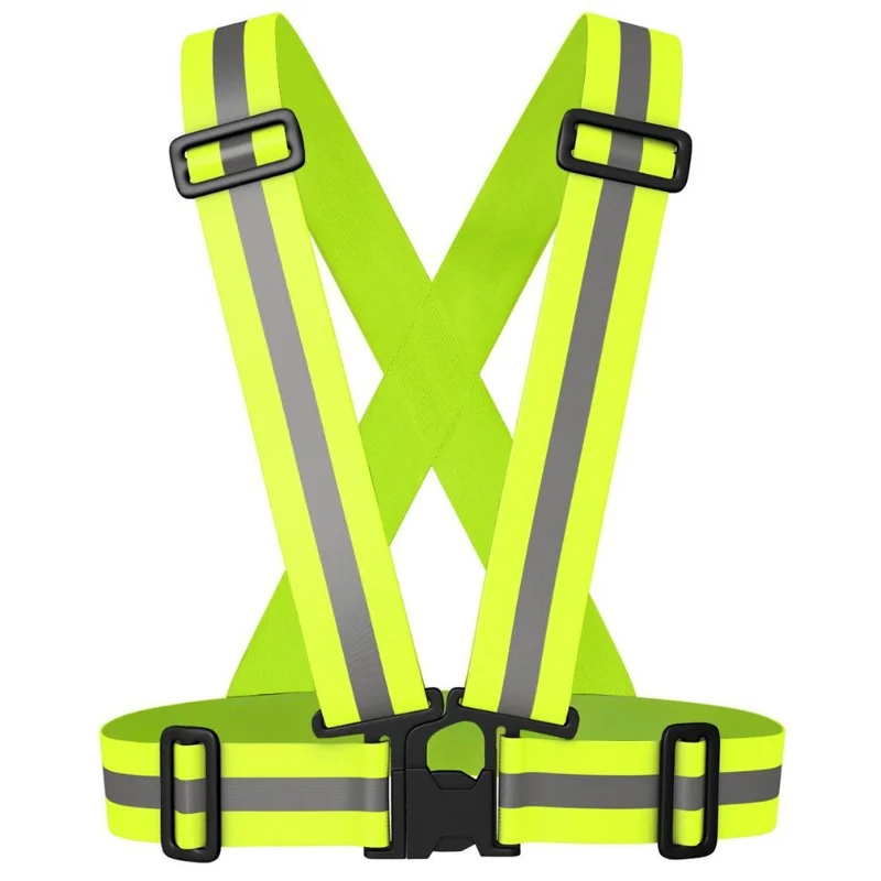 

Reflective seat belts reflective running vests bicycles Vest Adjustable reflective protective jackets For Adults and Children