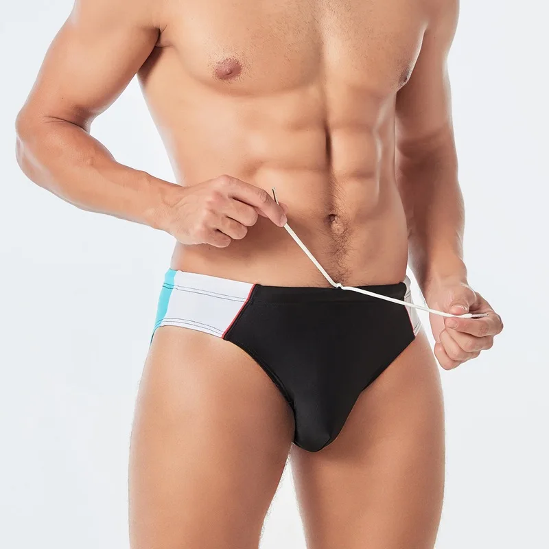 Мужской купальник сочетающиеся цвета сексуальные бикини плавки для мужчин мини