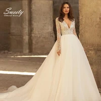 elegant and romantic wedding dress gorgeous applique with sweetheart neckline backless a line gowns large size customization