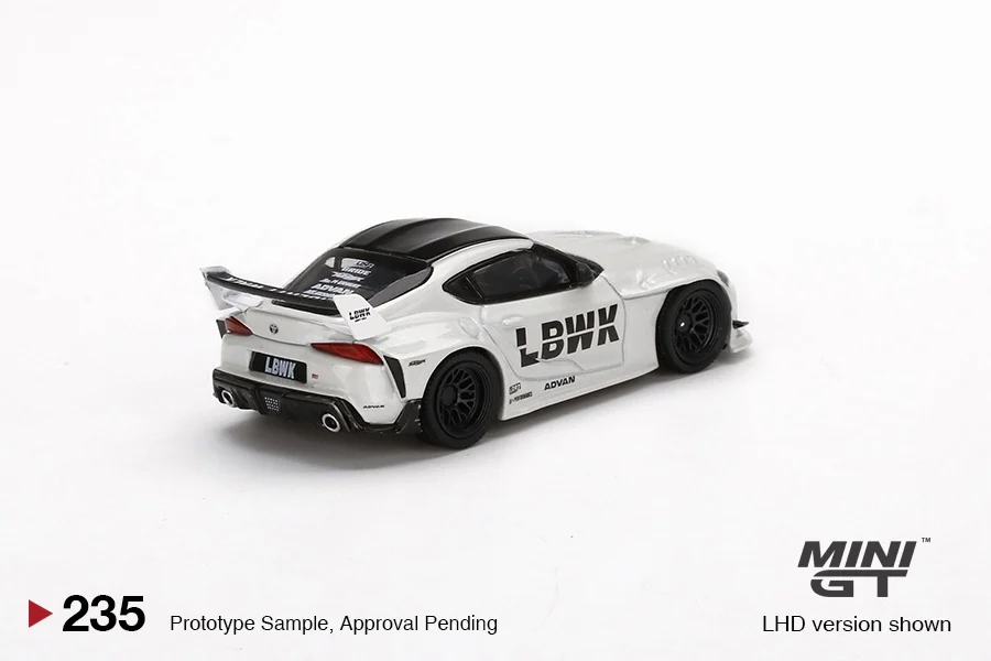 Фото 1:64 распроданная версия с широким кузовом LBWORKS GR Bull Devil Supra China Limited Edition 235, литая под давлением модель автомобиля из сплава, игрушка для мальчиков №4