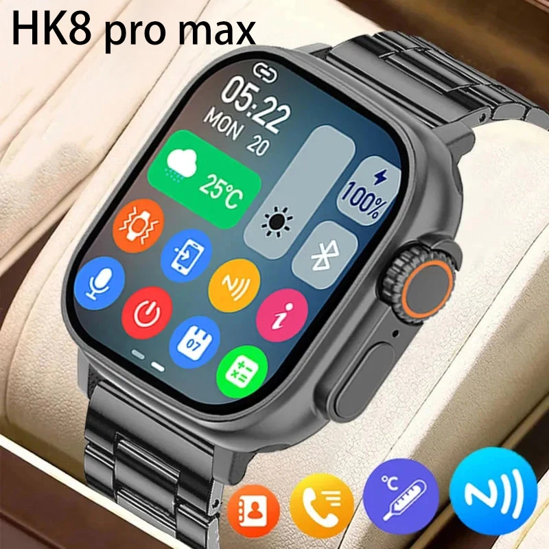 

Смарт-часы HK8 Pro MAX Ultra серии 8, 49 мм, 2,12 дюйма, Amoled экран, высокая частота обновления, NFC спортивный компас для Apple Watch Ultra 2023