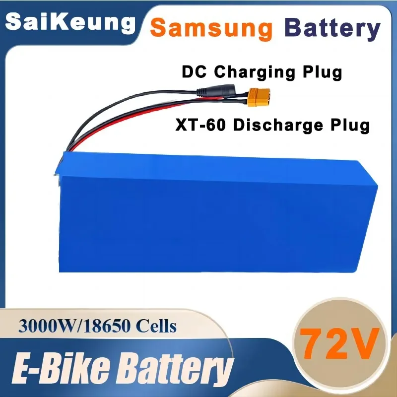 72 В 20 Ач 30 40 50 60 АчE-Bike Batterij Li-Ion 18650 ebike Conversie Kit 350 Вт-3000 Вт Bafang High Power Bescherming