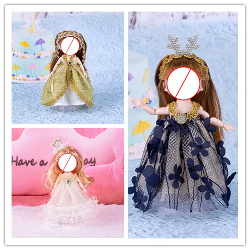 

Новинка, Одежда для куклы 16 см для шарнирной куклы 1/8, сменная одежда «сделай сам», игрушки для девочек, свадебное платье, красивые юбки, модные аксессуары для кукол