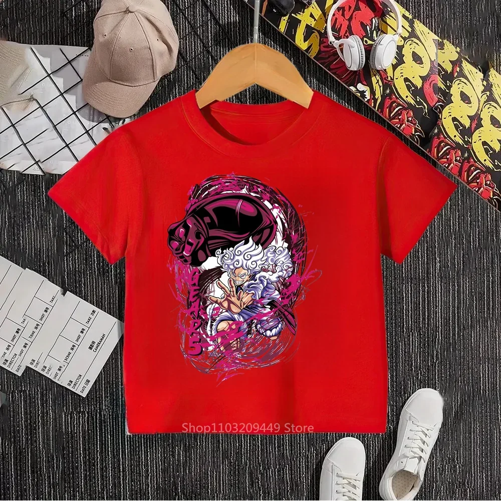 Потрясающий мультяшный шик для юниоров! Футболки Luffy в стиле хип-хоп мальчиков и