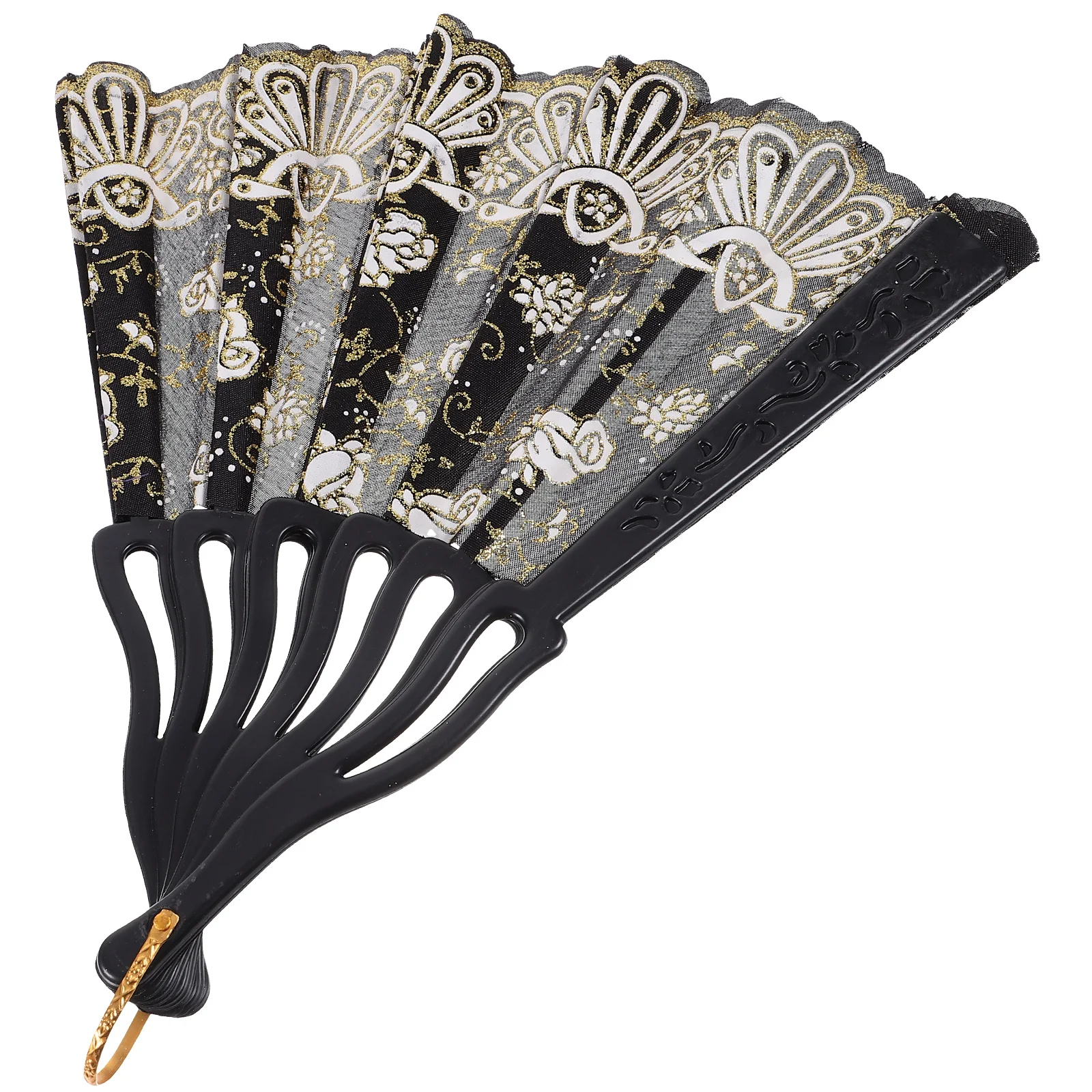 Вентилятор с маленьким цветком и розой ручные веера для взрослых складной декор