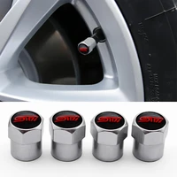 4pcs car logo aluminum alloy tire valve cover for subaru sti impreza forester tribeca xv automotive styling exterior accessories