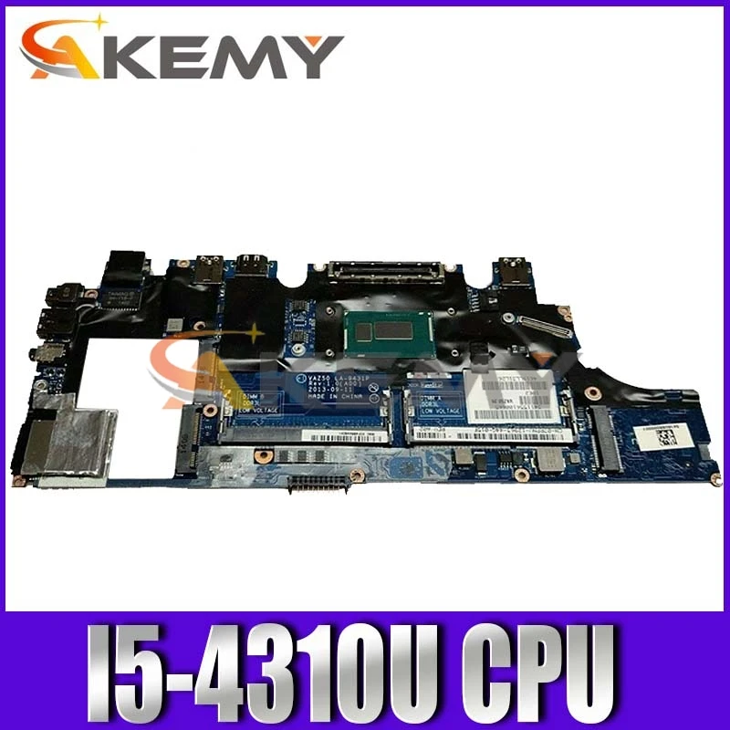 

For DELL Latitude E7240 Laptop Motherboard With SR1EE I5-4310u CPU CN-0GMYR8 GMYR8 VAZ50 LA-9431P
