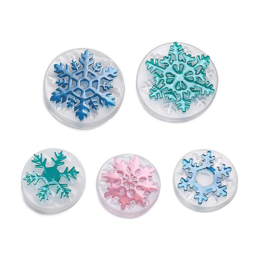 

Snowflake Molds Silicone Resin Making Diy Christmas Transparent Moulds Jewelry Gummy Fineder Mould Craft Handmadetrays Cookie