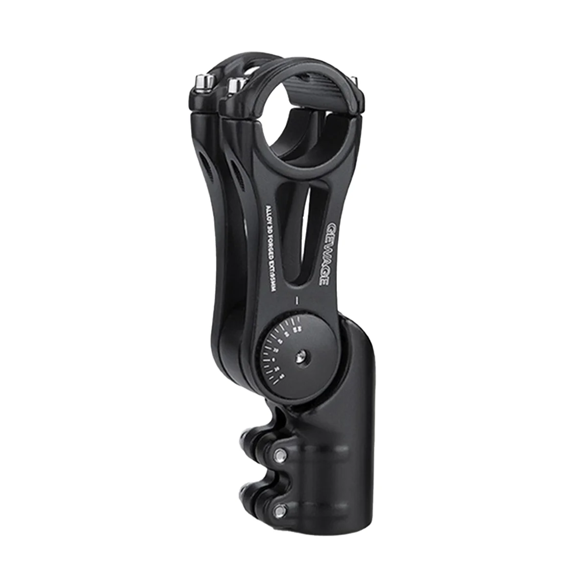 

GEWAGE Adjustable MTB Stem for Bike Handlebar Stem Aluminum Mountain BMX Gear Bike Stem Section 95mm Black