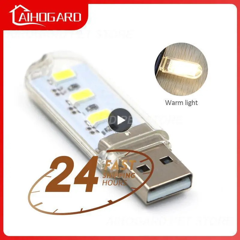 

USB Mini Book Lamp LED Portable Reading Light Night Light Book Lights Camping Bulb For Power Bank Highlight Mini Accessories