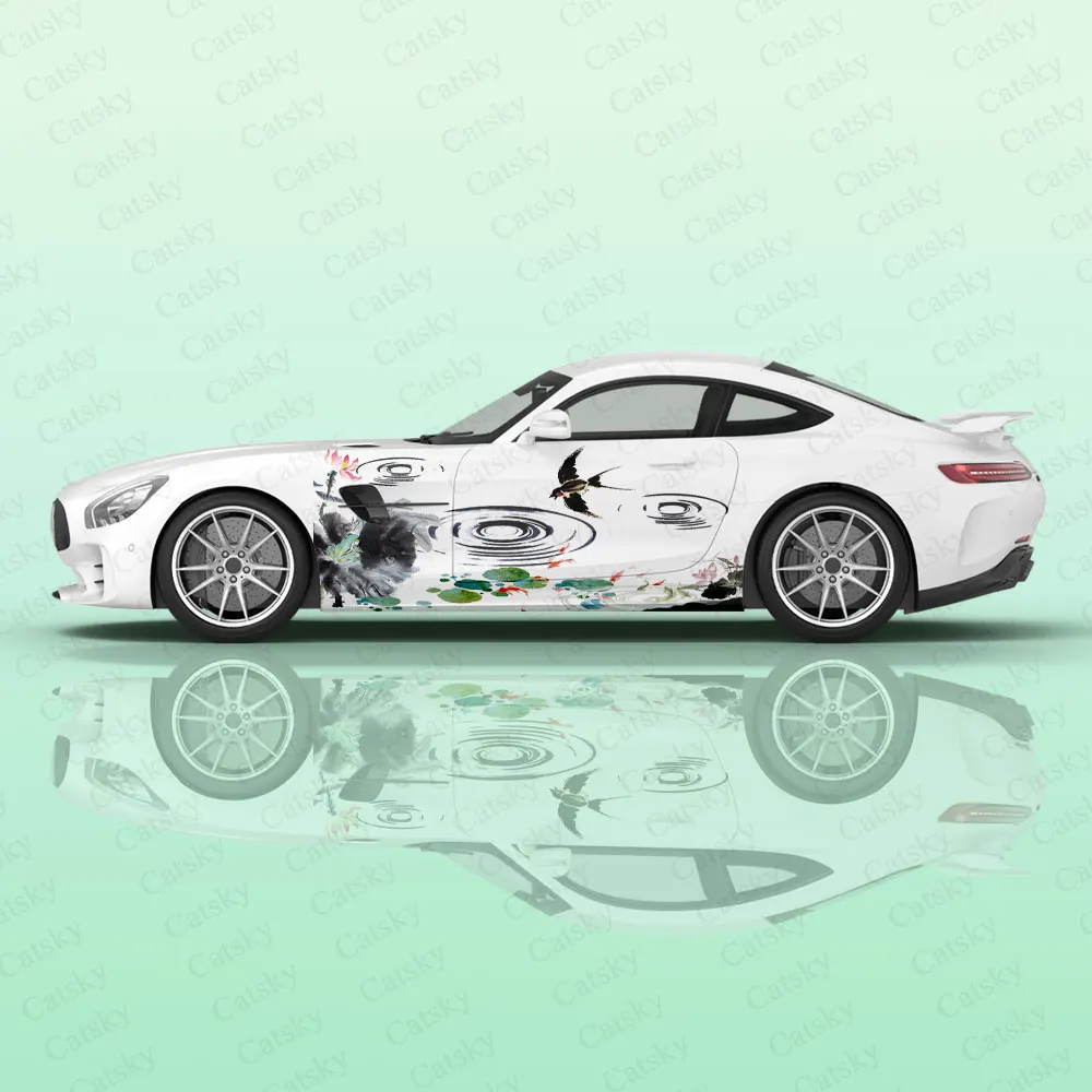 

Spring Swallows Birds Design Car Body Stickers Itasha Vinyl Car Side Decal Sticker Car Body Sticker Car Decor Stickers