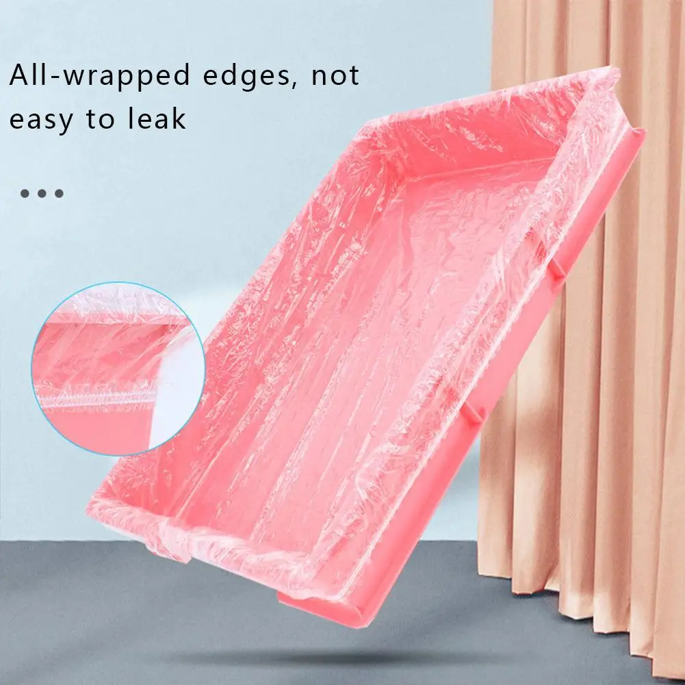 

Подкладка для клетки кошки, морской свинки, одноразовая герметичная пластиковая подкладка для клетки кролика, маленькие мешки для наполнит...