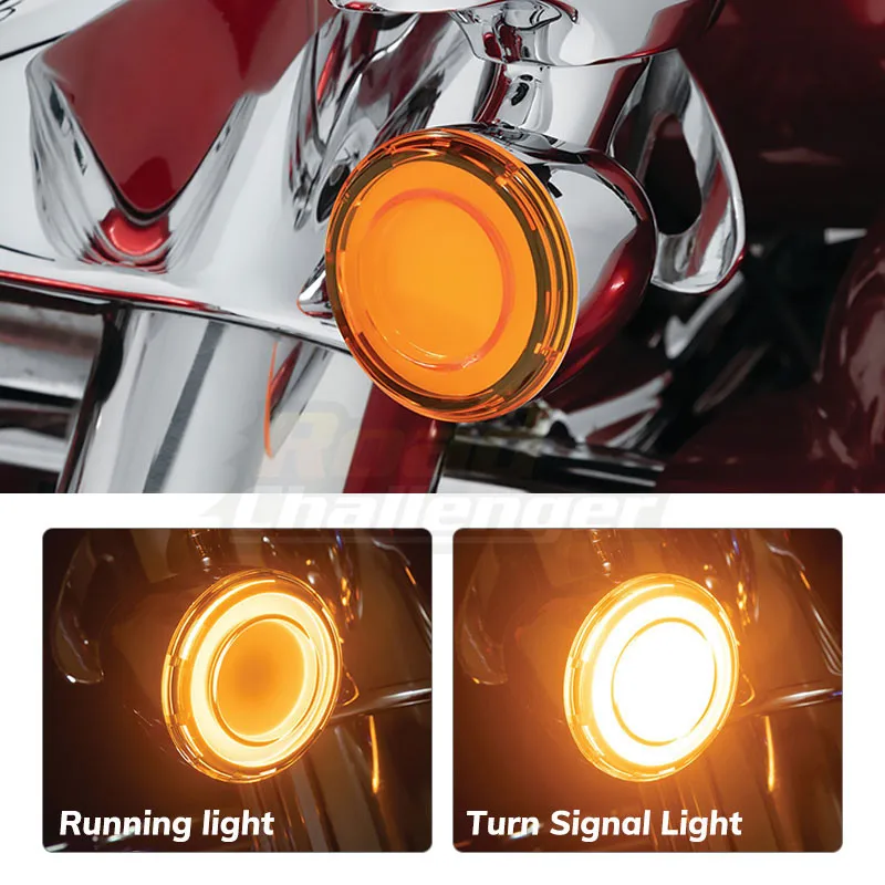 

Motorcycle LED Turn Signal Conversions Case 1157 Bullet Style For Harley Touring Electra Glide Sportster XL883/1200 X48/72 Dyna