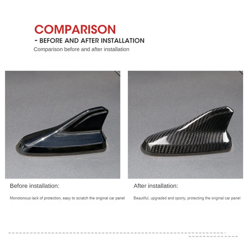 Автомобильная антенна из углеродного волокна покрытие Акулий плавник для Volkswagen