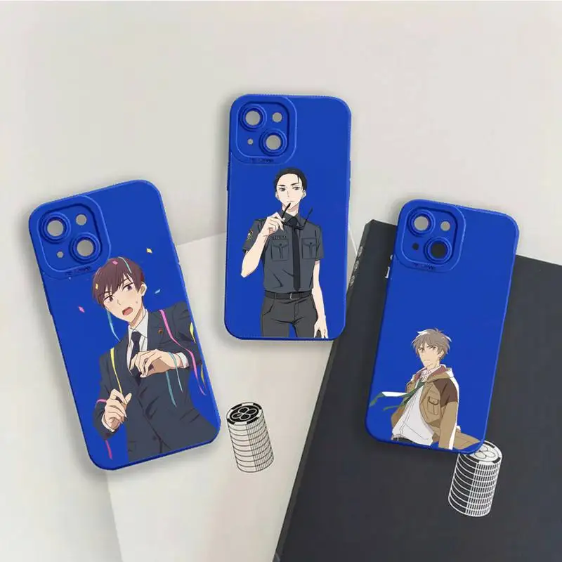 

anime Balance UNLIMITED Phone Case For iPhone 13 12 11 Pro MAX Mini X XS XR 7 8 Plus Camera Lens Liquid Silicone Klein Blue