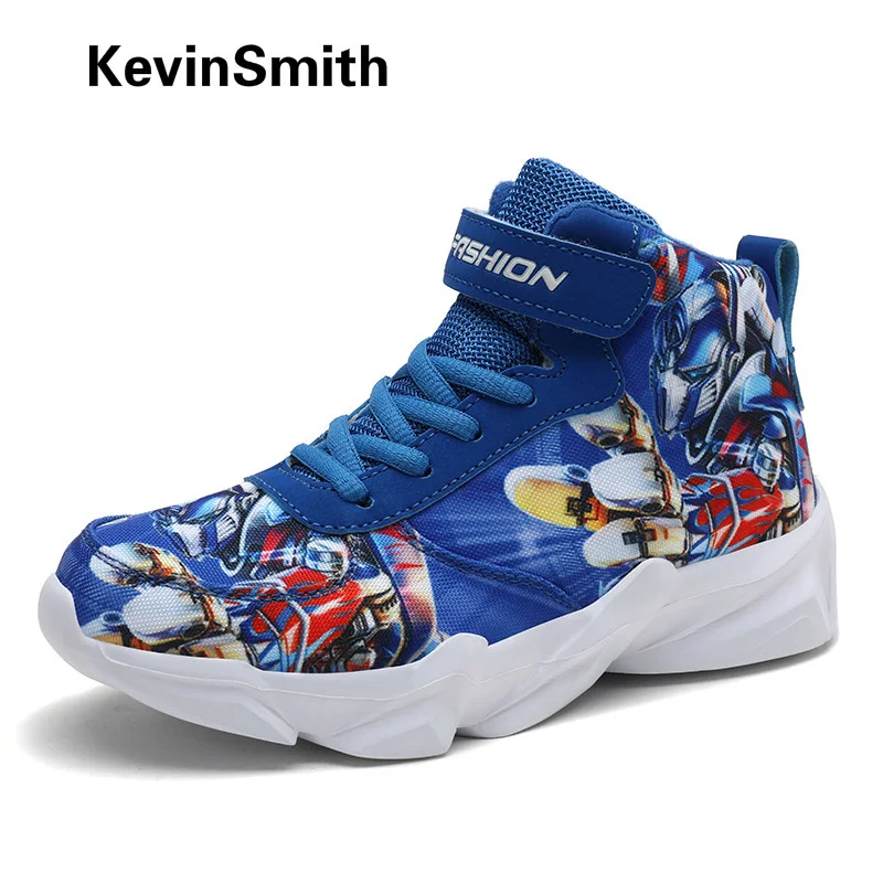 

New Trend Autumn Boys Girld Child Shoes Cartoon Style Basketball Shoes for Kids Lightweight Sport Shoes Boys Soft Gym Shoes Kids