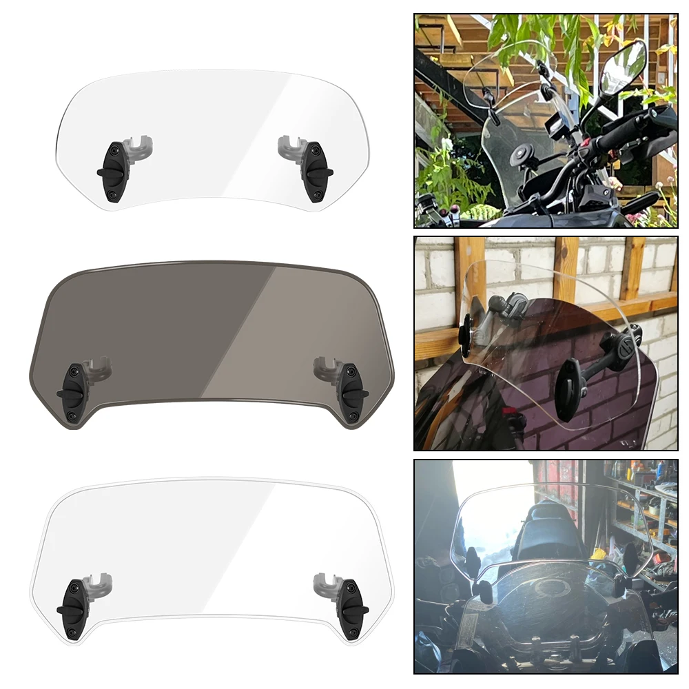 

Удлинитель лобового стекла мотоцикла, спойлер, воздушный отражатель, удлинитель лобового стекла, аксессуары для BMW KAWASAKI HONDA SUZUKI, универсальн...