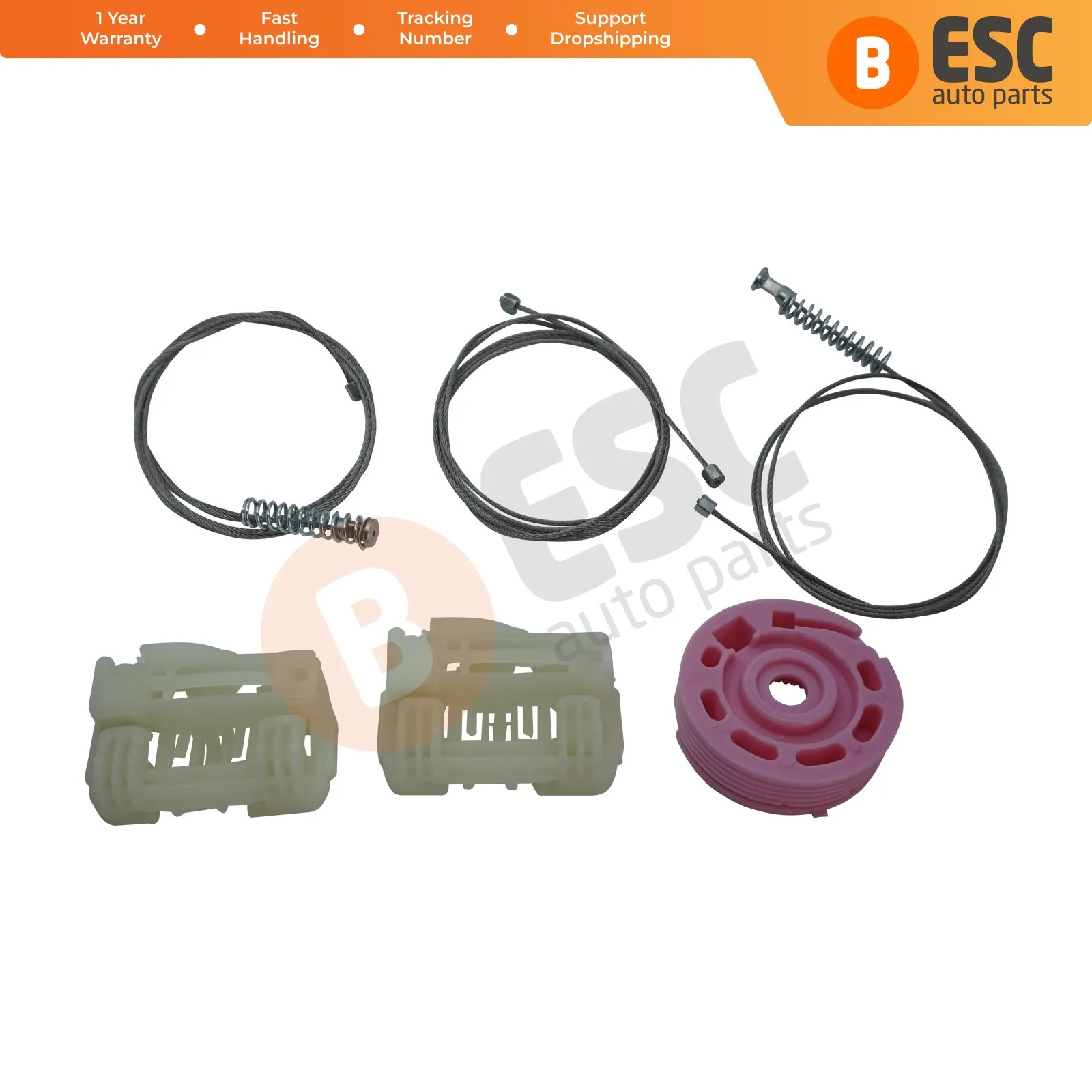 

ESC Auto Parts EWR5014 Window Regulator Repair Kit Front Left Door for Hyundai I30 MK1 2007-2011 Fast Shipment Ship From Turkey