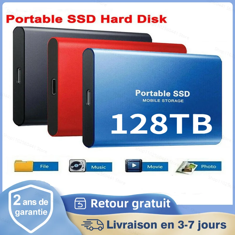 

Original 2TB External Hard Drive Disks USB 3.0 16B 32TB Portable Solid State Drives For PC Laptop Computer Storage Device