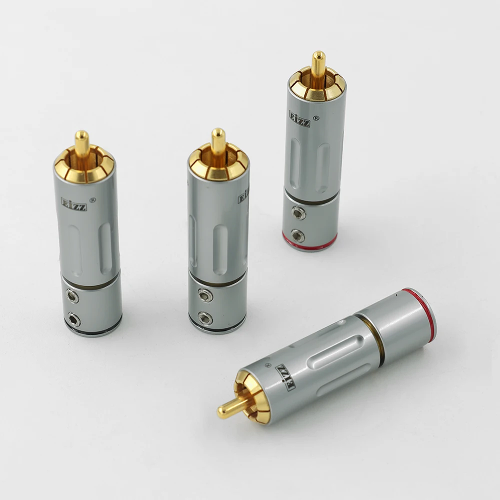 EIZZ 204 RCA разъем 24K позолоченный фоторазъем для адаптера с замком Hifi аудио видео AMP TV