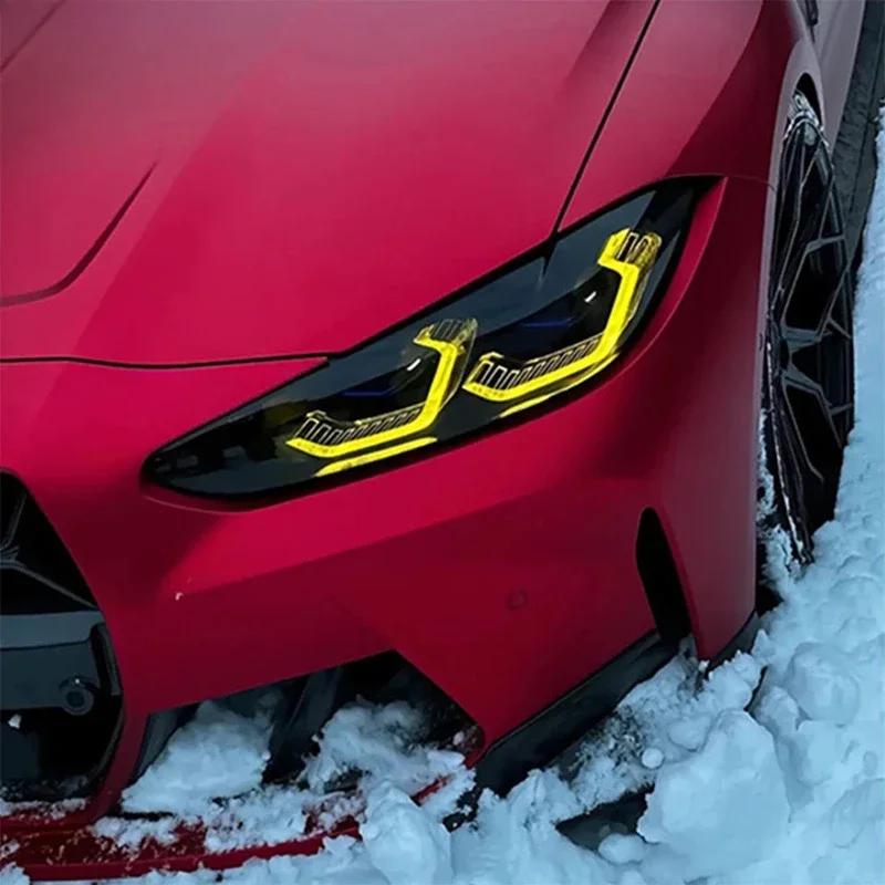 CSL для BMW 4-й серии Angel Eyes DRL Желтые лазерные платы M3 M4 425 430 G22 G23 G26 G80 G82 Модуль дневных