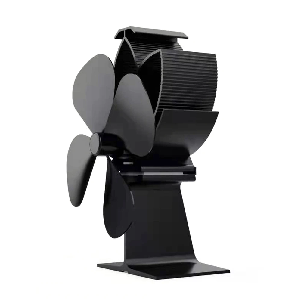 

Quiet Heat Powered Stove Fan Mini Fireplace Blower Efficient Home Winter Thermal Distribution Tool Accessories Wood