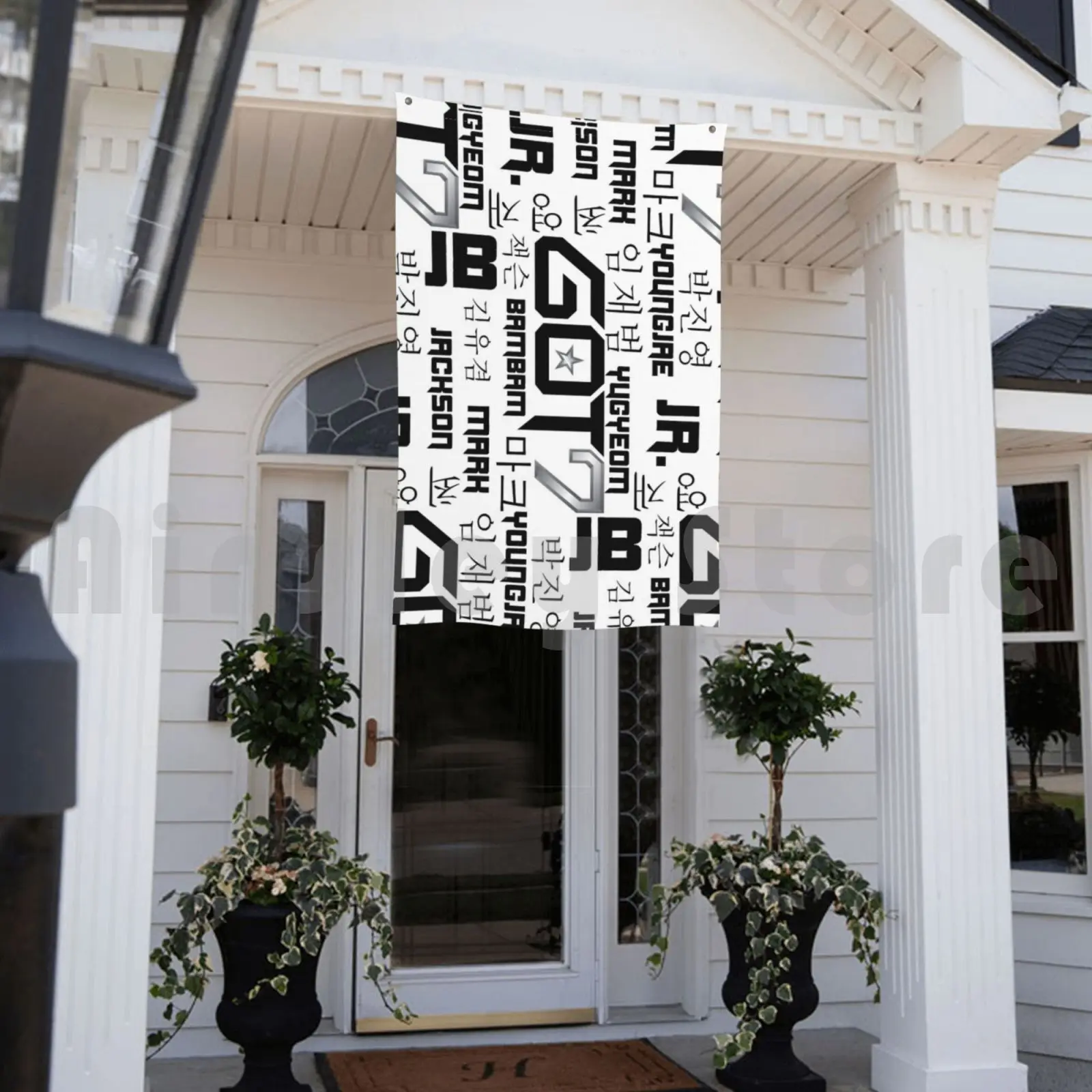 Украшение для улицы Got7 флаг автомобиля Kpop корейский поп бэмлам Джексон Jr Mark Youngjae