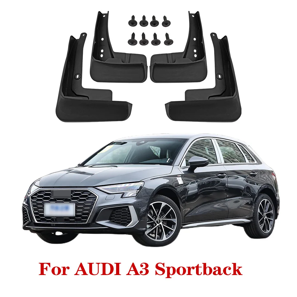 

MudFlaps For AUDI A3 Sportback TFSI E G-tron 2020-2023 Mudguards Mud Flaps Splash Guards Wheels Fender Car Accessories 4Pcs