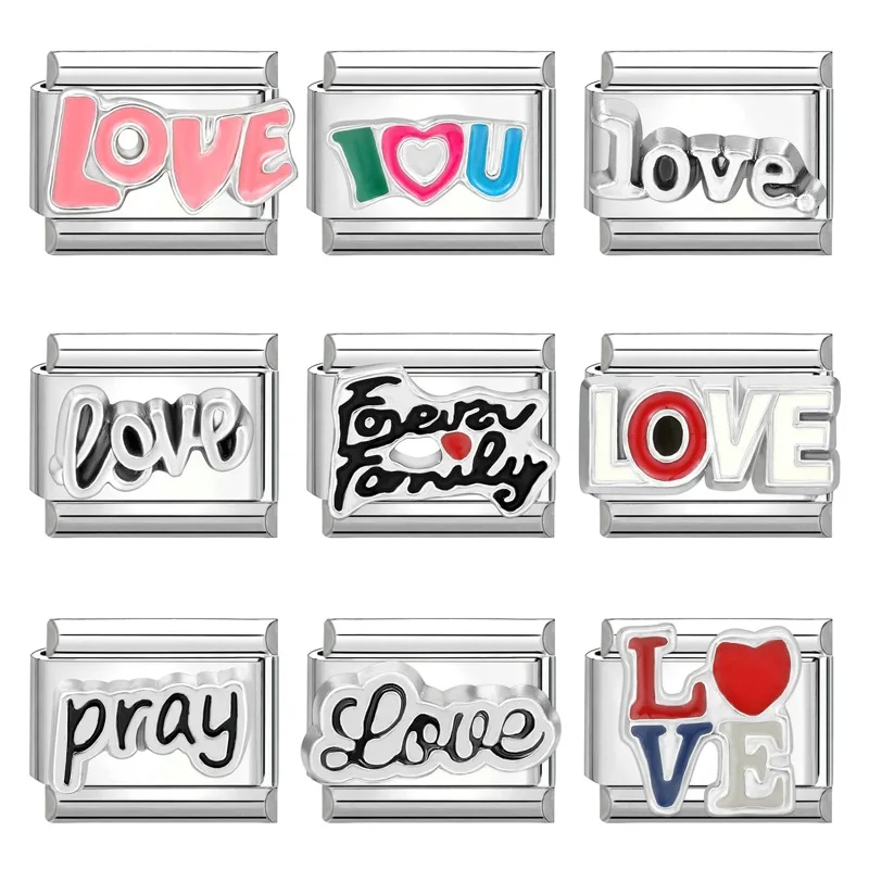 Memnon Модный женский подарок милый любовь цветок шармы итальянские очаровательные