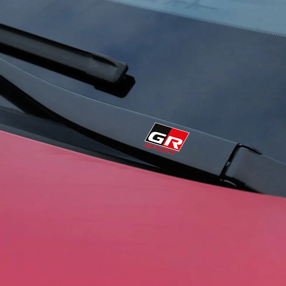 Наклейки для кузова автомобиля, 1 или 4 шт., 3D, стеклоочиститель, аксессуары, для Тойоты GR, газа, гоночных видов спорта, hr, автомобильный Стайлинг Yaris Наклейки для кузова автомобиля, 1 или 4 шт., 3D, стеклоочиститель, аксессуары, для Тойоты GR, газа, гоночных видов спорта, hr, автомобильный Стайлинг Yaris