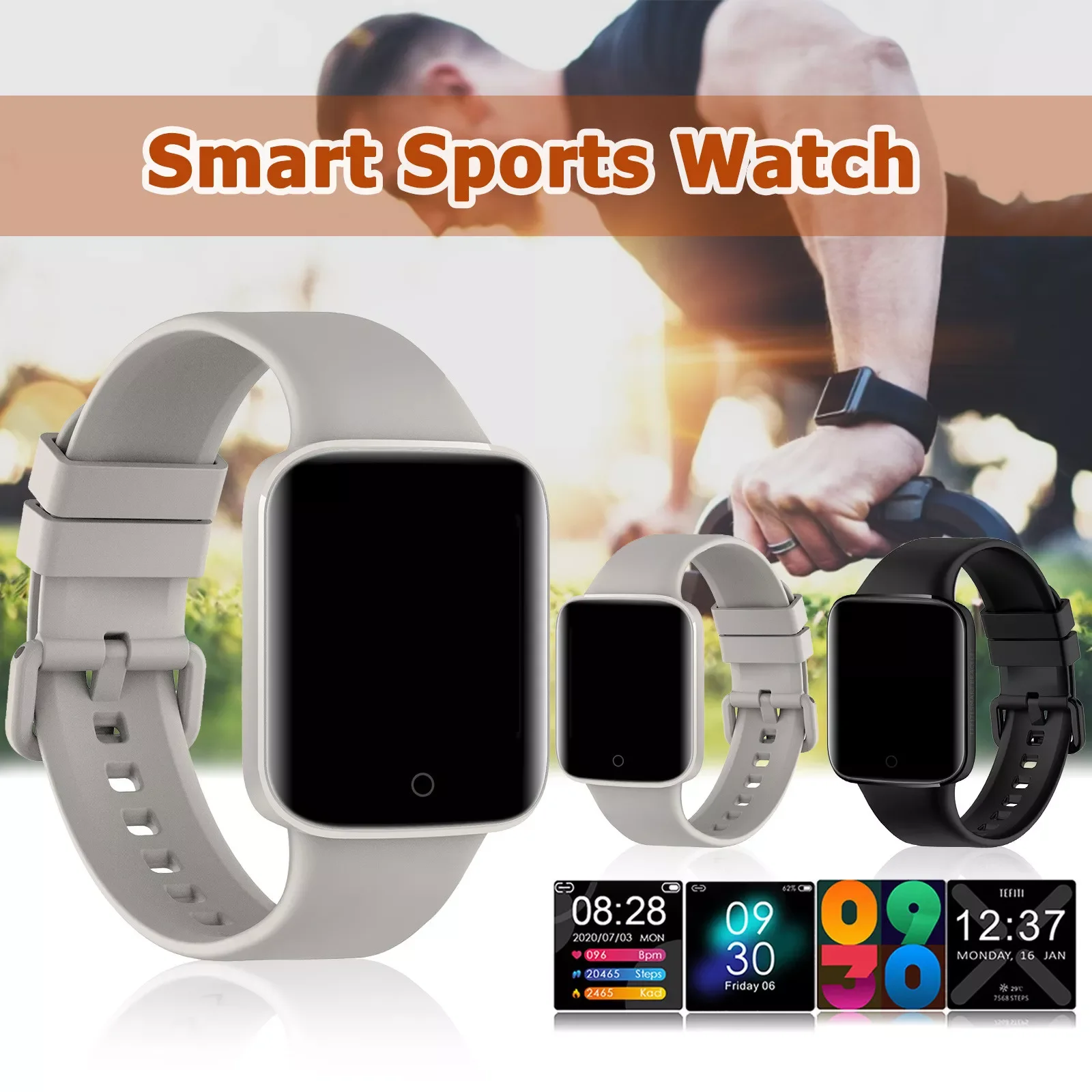

NEW Smart Watch Men Women Temperature Monitoring SmartWatch 2020 Waterproof Heart Rate Sport Smart Watches For Android IOS 3