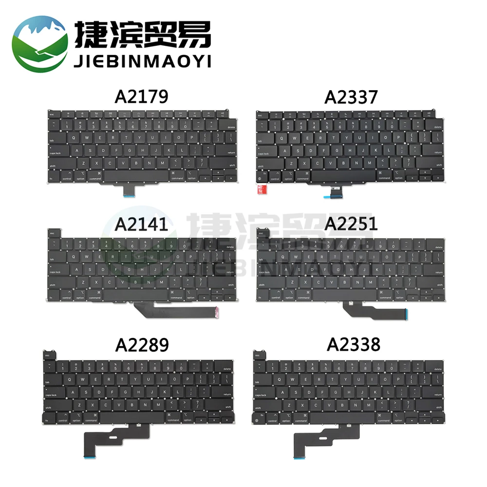 New Laptop A2179 A2337 A2251 A2289 A2338 A2141 A2442 A2485 US English Keyboard MacBook Air Pro 13” 14“ 16“ 2019-2021 Year