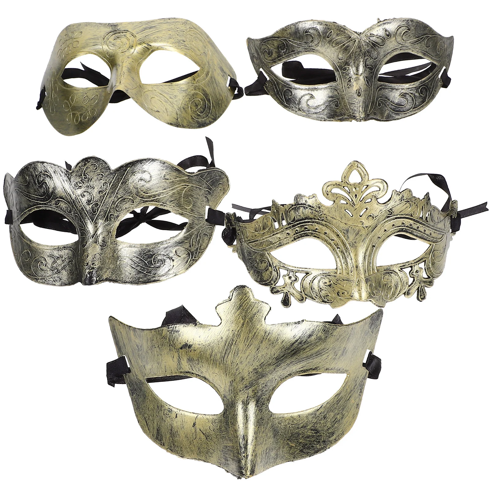 

25 Pcs Accessories Face Decors Halloween Maskation Dress Up Headwear Decorative Plastic Animal Masquerade Props Masks Women