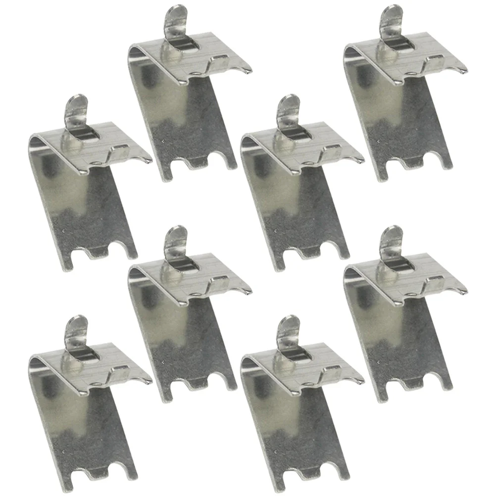 

8Pcs Stainless Steel Freezer Shelf Fixing Brackets Freezer Rack Clips Freezer Shelf Hooks Cooler Shelf Supports