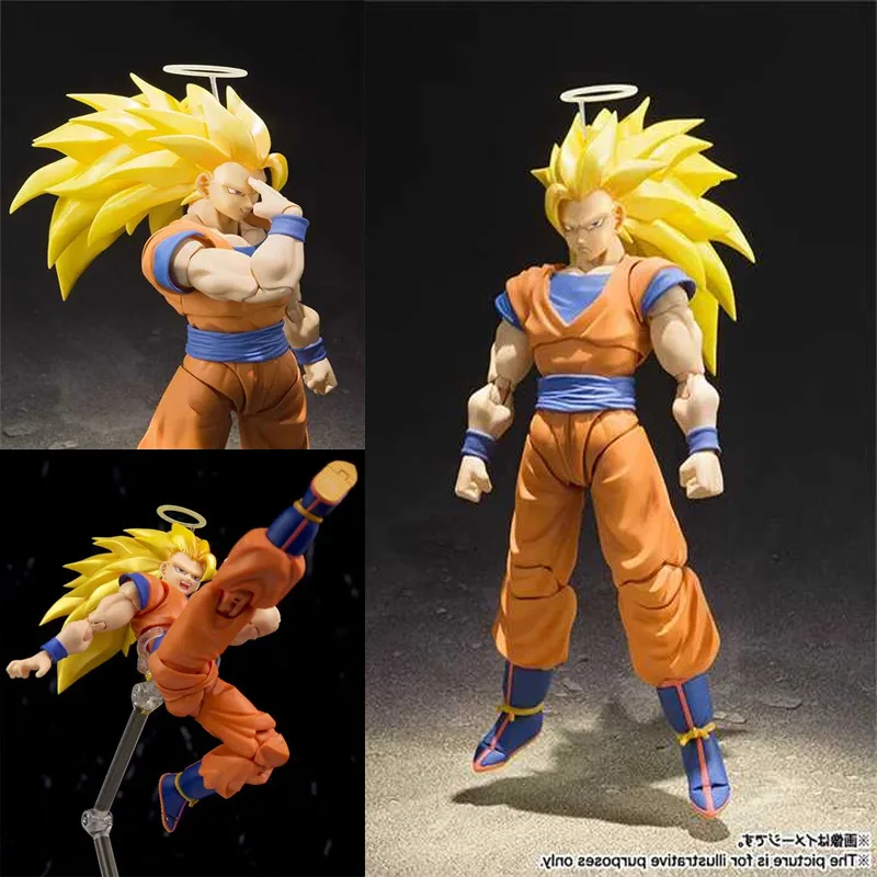 16CM DRAGON BALL Z Son Goku Super Saiyan 3 Joint Movable Anime Action Figure PVC toys Collection figures for friends gifts