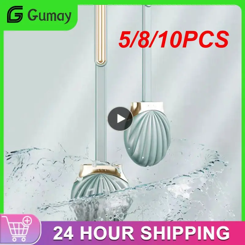 

5/8/10 шт., силиконовые щётки для унитаза