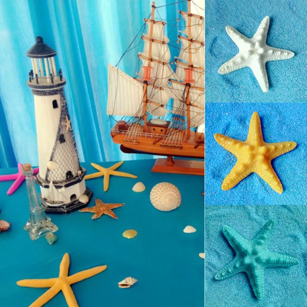 

Home 5Pcs Resin Starfish Ornament Beach Ocean Sea Star Wall Party Decoration